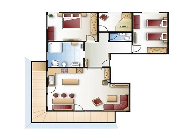 Daire 5 Sterne Ferienwohnung Bergahorn Mit Sauna Oberstaufen